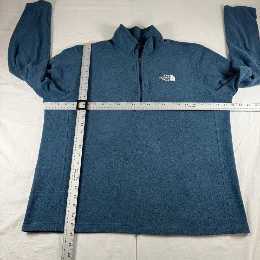 The North Face Men's Size L Blue Quarter Zip Fleece Pullover NF00CP8M1LG